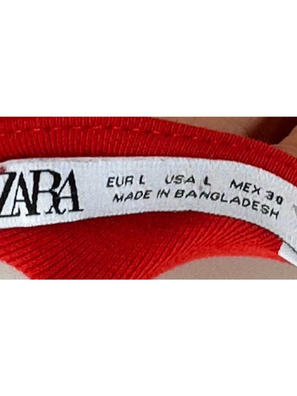 ZARA Red Knit Maxi Tank Dress Sleeveless Scoop Neck Bodycon Casual Chic Large - Picture 8 of 8